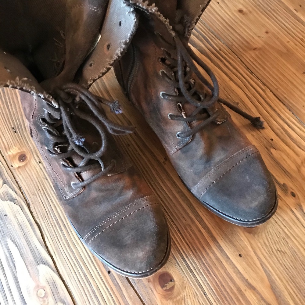 Rogue Distressed Suede Boots